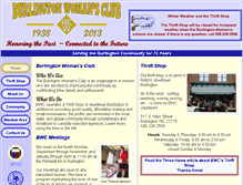 Tablet Screenshot of burlingtonwomansclub.org